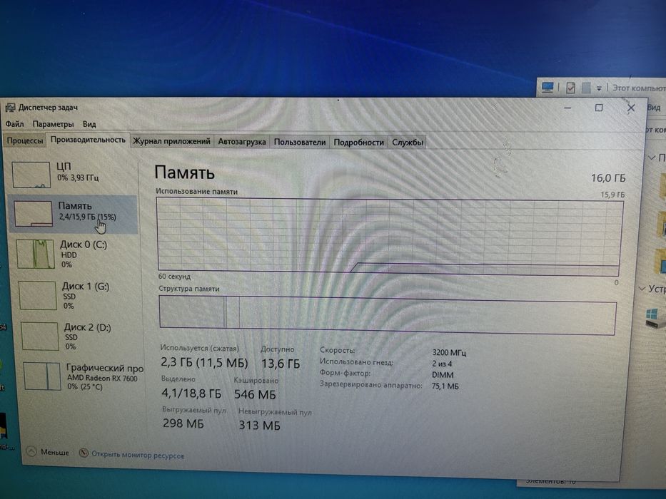 Продам Компьютер R5 5600 RX7600