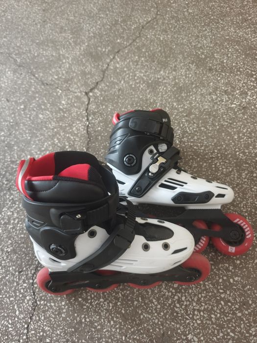Role freeride MF500 HardBoot Alb-Rosu Adulți