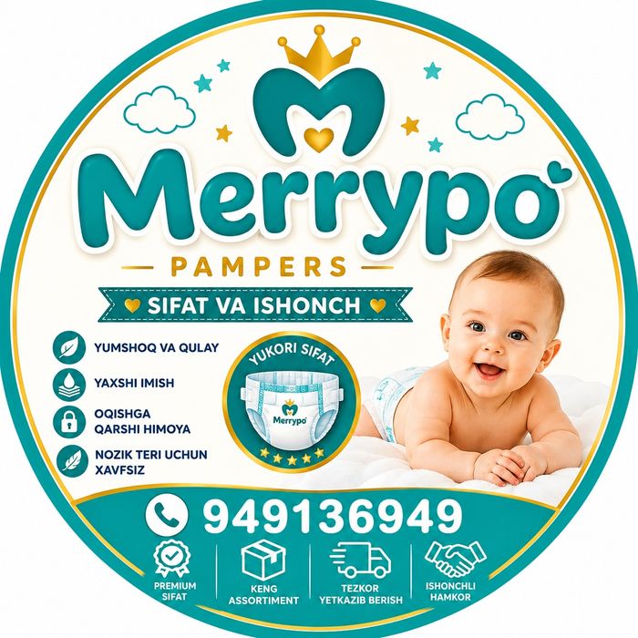Merrtpo pampers sotiladi