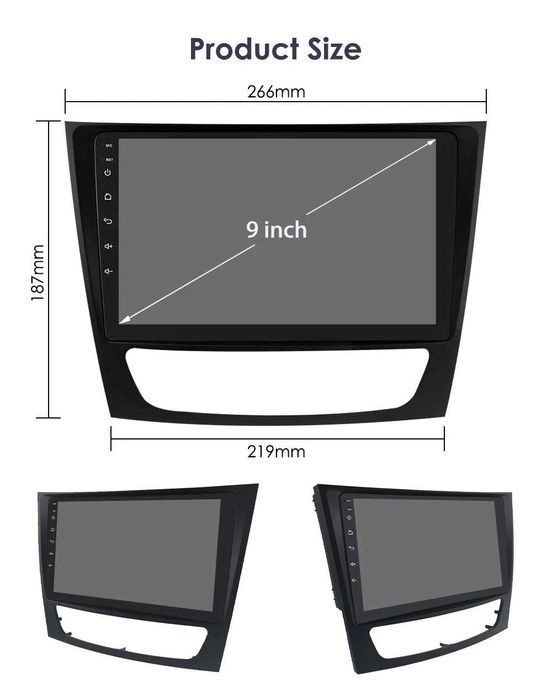 1-8GB Navigatie GPS Mercedes E Class W211 E200 W219 CLS Carplay QLED