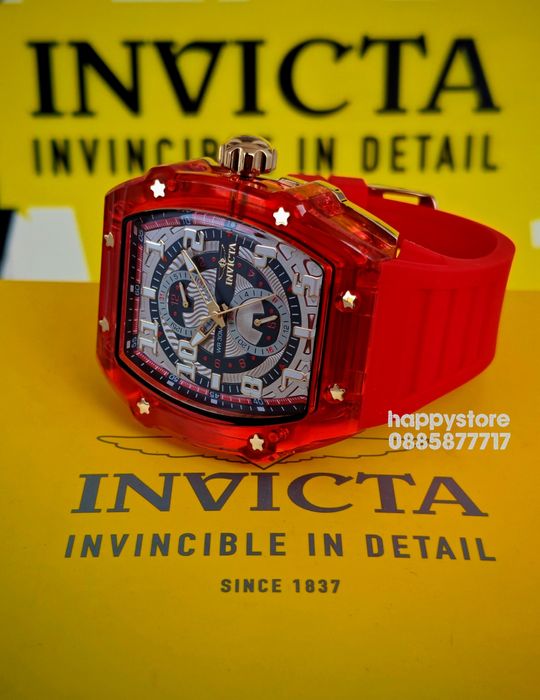 INVICTA Cyclone Red 49 mm, Инвикта нов ръчен часовник