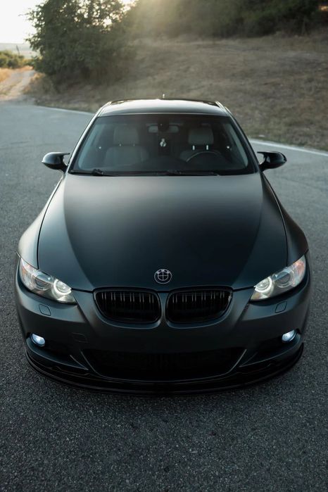 Lip bara fata BMW Seria 3 E92 2005-2008 M-Performance negru lucios