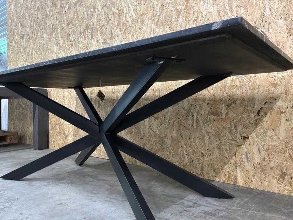 Masă dining marmură naturală neagra 220x100 cm