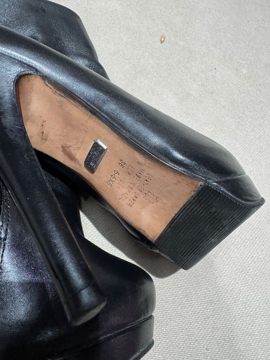 Botine Buffalo London, piele naturala, marime 36, potriviti pentru 35
