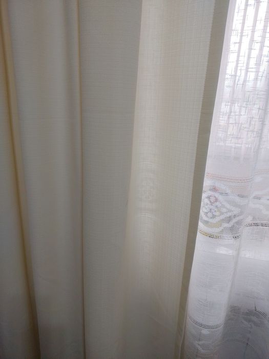 Шторы белые лен новые