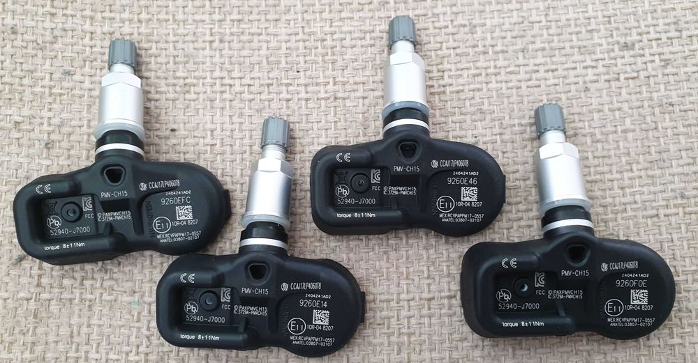 Комплект датчици за налягане в гумите (TPMS) за Hyundai и Kia