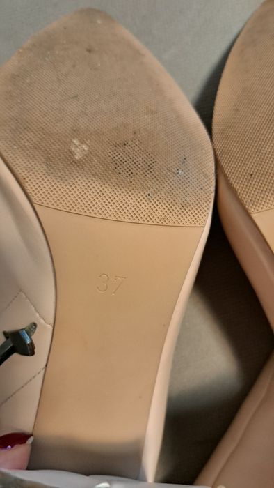 Botine roz-bej, 37, stare foarte buna