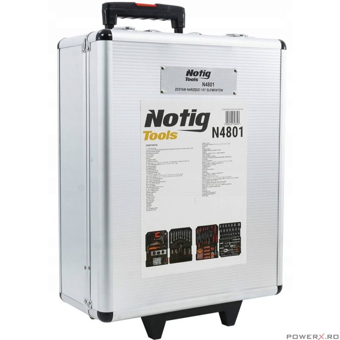 Troller (set) trusa de scule, chei cu 154 de piese Notig