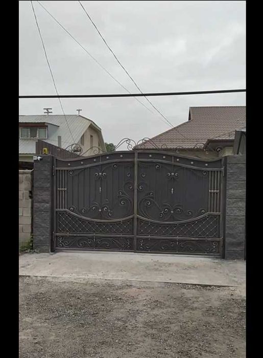 Кованые перила, ворота, балясины, лестница, каркас, навес, забор, арка