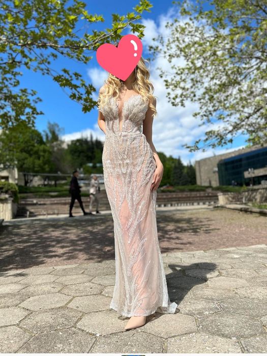 Абитюрентска рокля размер хс-Pembe Kenan