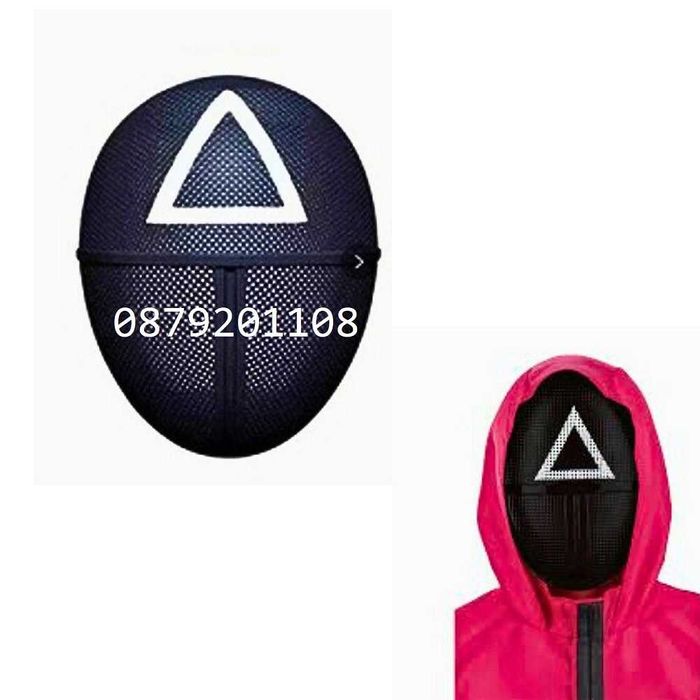 Squid game Маска Зарове Плюшена играчка Игра на калмари Скуид гейм