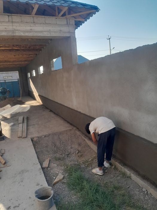 Аткос, штукатурка