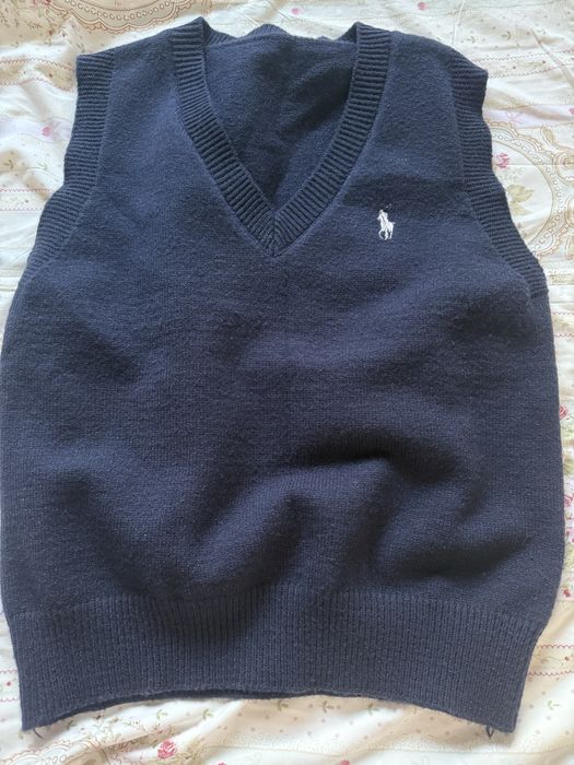 Школьная Поло Жилетка теплая