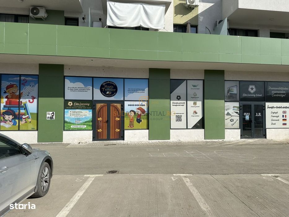 Spațiu comercial închiriat 128 mp 5 locuri de parcare Investiție Titan