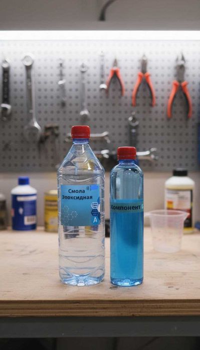 Эпоксидная смола ЭД-20+Отвердитель,  пропорция 650гр+350гр, 120 000сум
