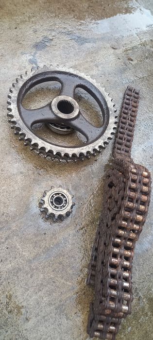 pinion troliu 16 b dublu diametru 40 cm / lant dublu 16b