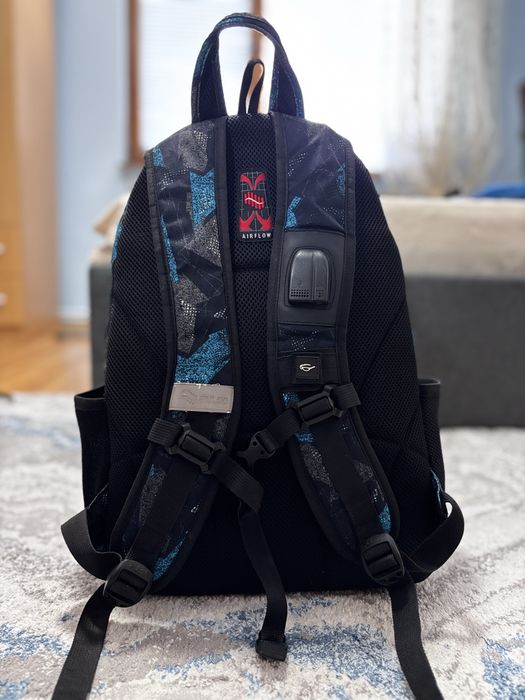 Ученическа раница 2в1 Pulse Teens Blue Arrow, черно-синя