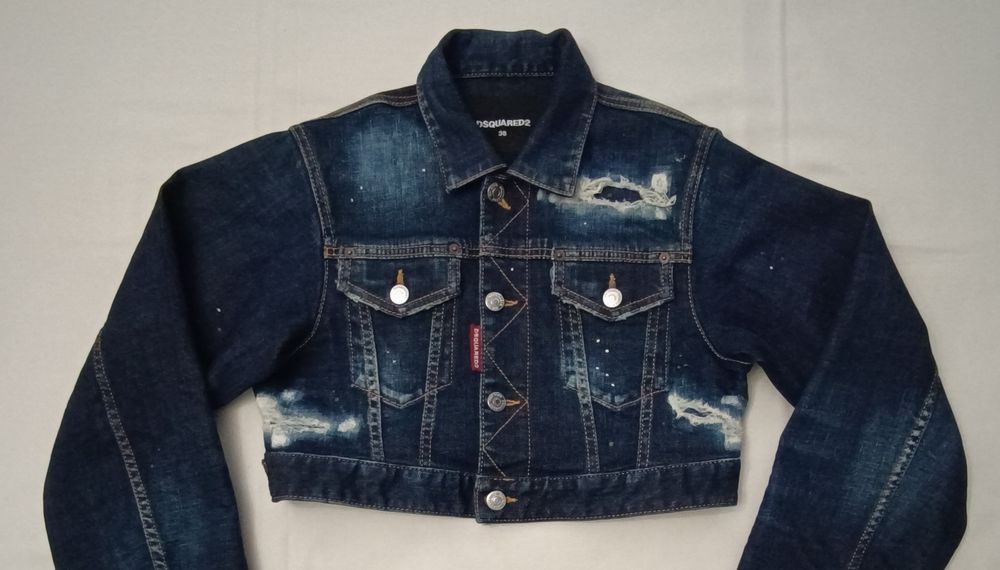 Dsquared2 Cropped Denim Jacket оригинално дънково яке S