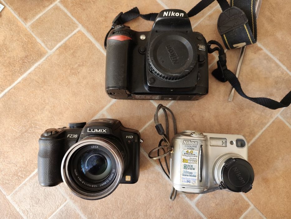 Nikon D80  coolpix4300 si panasonic lumix FZ38