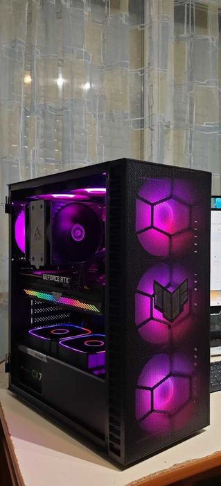 Продавам Добър Геймърски Комютър Ryzen 5 7500F/32GB/1000GB SSD/Asus TUF Gaming RTX 3070/Гаранция