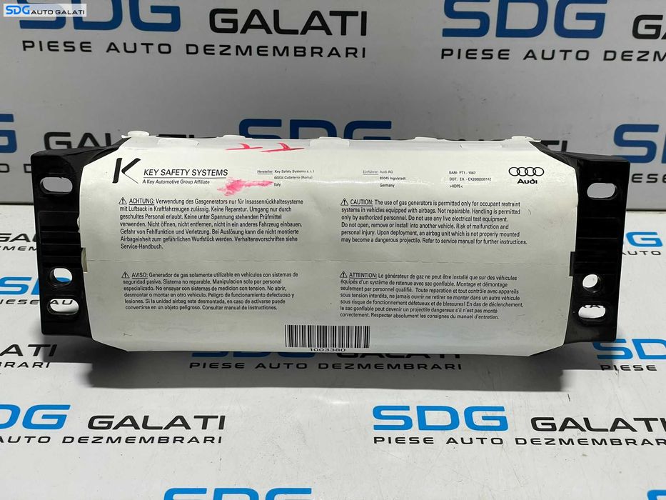 Airbag Pasager Audi TT 8J 2007 - 2014 Cod 8J0880202B [L2938]