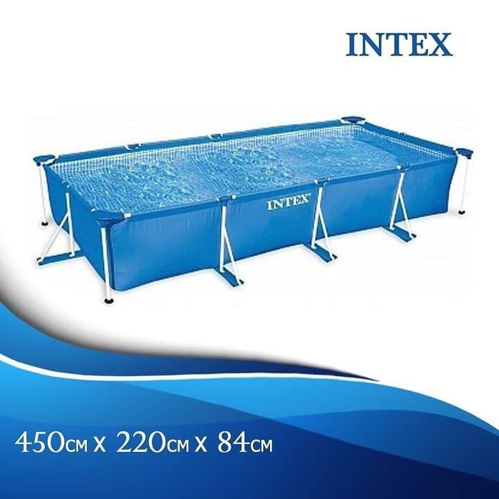 Каркасный бассейн 450x220x84 INTEX Karkasniy Basseyn Baseyin Hovuz