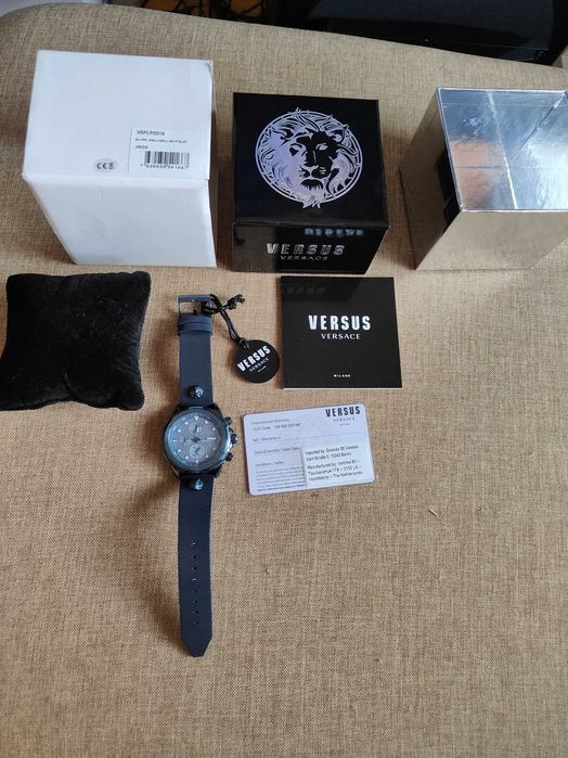 Ceas VERSUS VERSACE Chronograph VSPLP0319 Navy/Navy-produs nou