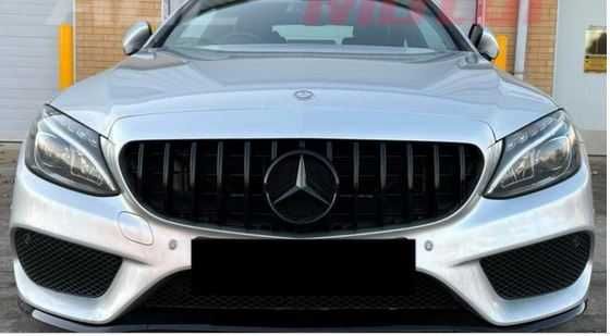 Тунинг решетка за Mercedes C-Class W205 (2014–2018) – GT визия черен