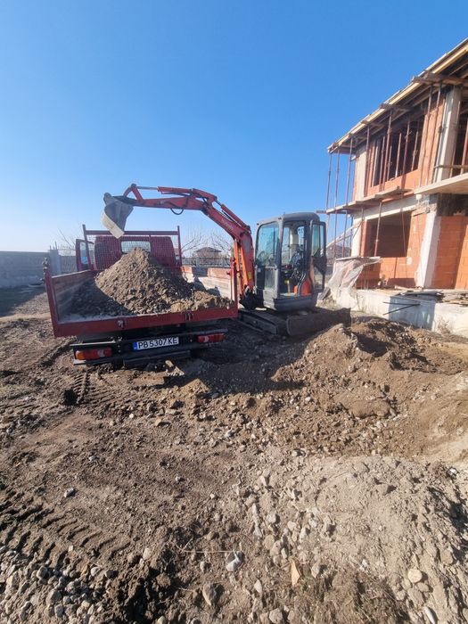 Услуги с мини багер и смаосвал