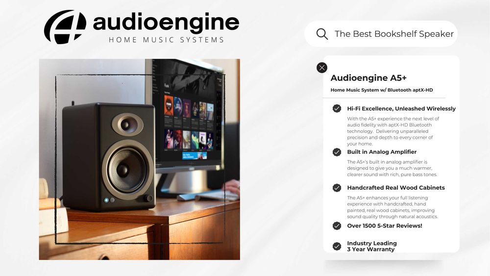 Boxe Audioengine A5+ (OpenBox/Testat)