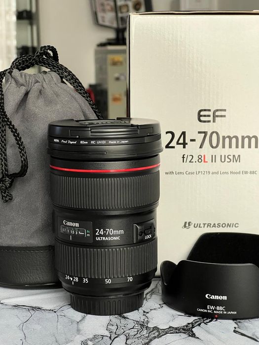Объектив Canon EF 24-70mm f/2.8L II USM + фильтр UV
