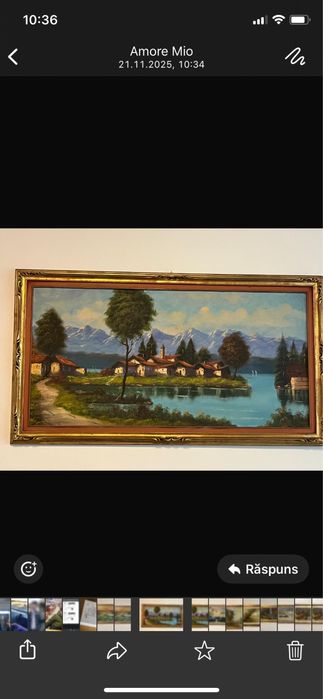 Vand tablouri vintage pe panza