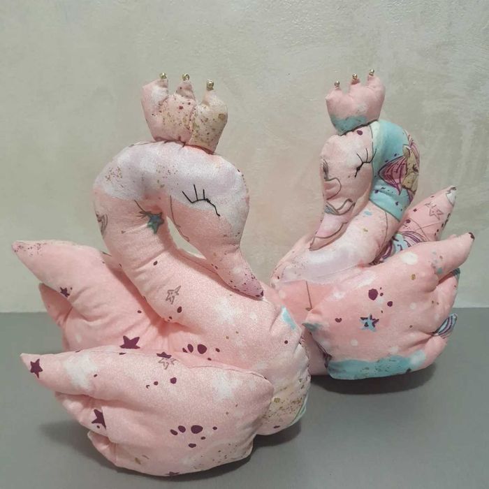 Lebădă Handmade, Jucărie din Bumbac cu Umplutură Hipoalergenică