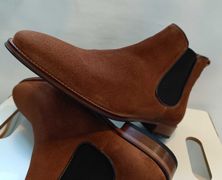 Ghete chelsea 44 de lux lucrate manual Minelli NOI piele naturala