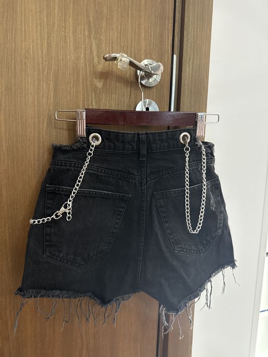 Дънкови дамски къси панталонки Bershka