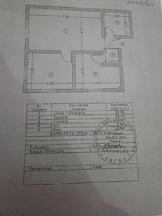 Vand ap 3 camere Damaroaia