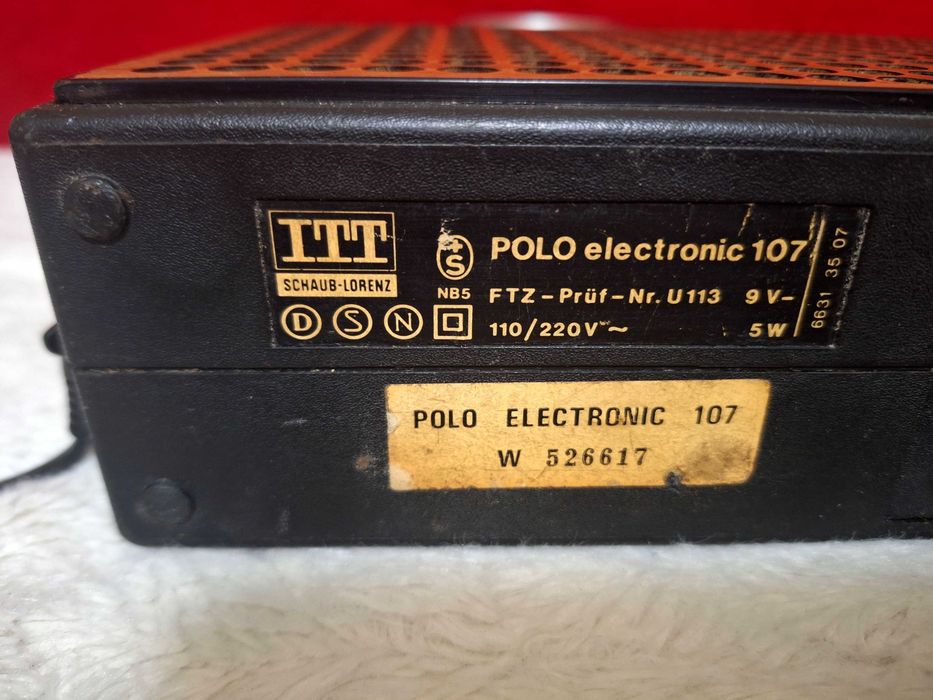 smart ITT SCHAUB-LORENZ POLO electronic 107 radiomuseum 1976