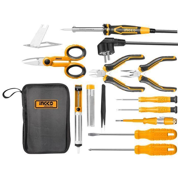 set ciocan electric de lipit cu 13 piese ingco