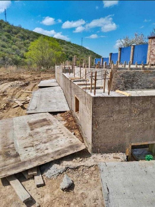 Заливка фундамента