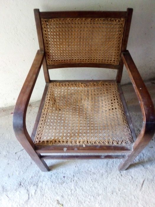 Кресло, дърво и ратан