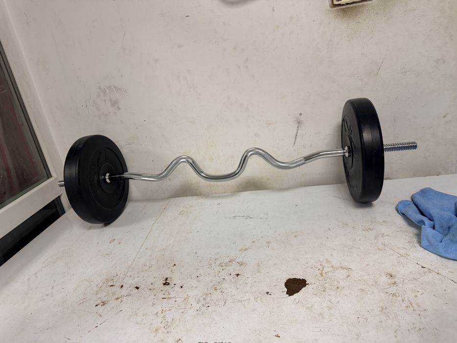 Bara super z curli ez+ Discuri 2x10 kg, noi pret promo 300 lei