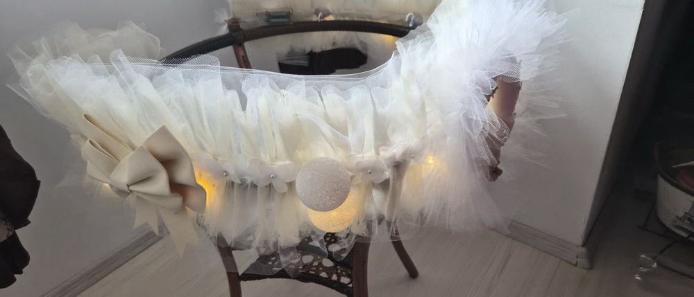 Decor cristelniță botez (160 cm) + 24 cruciulite biserica