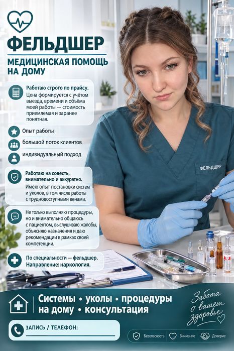 Фельдшер с выездом на дом