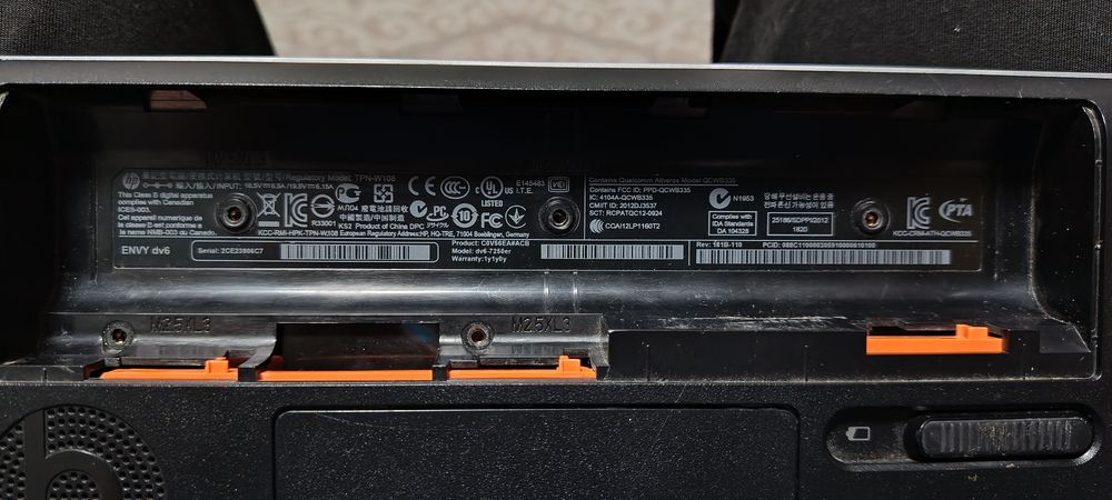 Ноутбук HP ENVY корпус