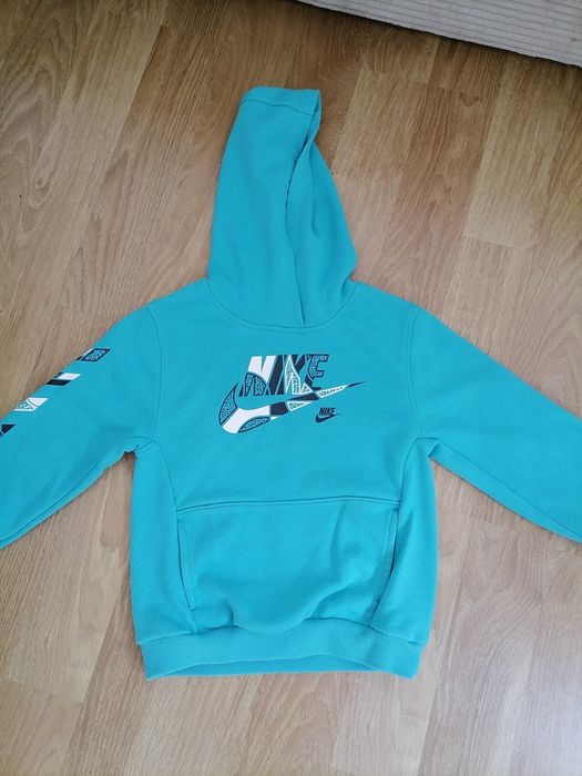 Hanorac copii Nike turcoaz 116-122cm