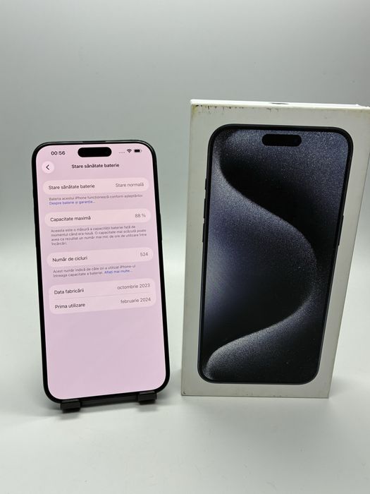 iPhone 15 PRO Max 512Gb - Baterie 100% - Stare Excelenta+ Garantie