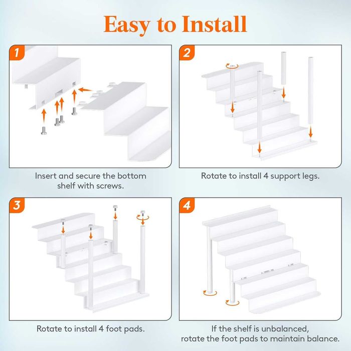 Метална етажерка, рафт за детски фигурки 6 нива стелаж за съхранение