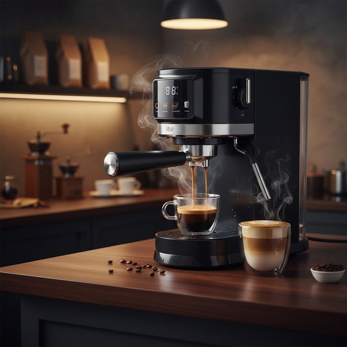 Еспресо машина Oliver Voltz OV51171O, 1575 W, 20 бара, Крема диск, LED