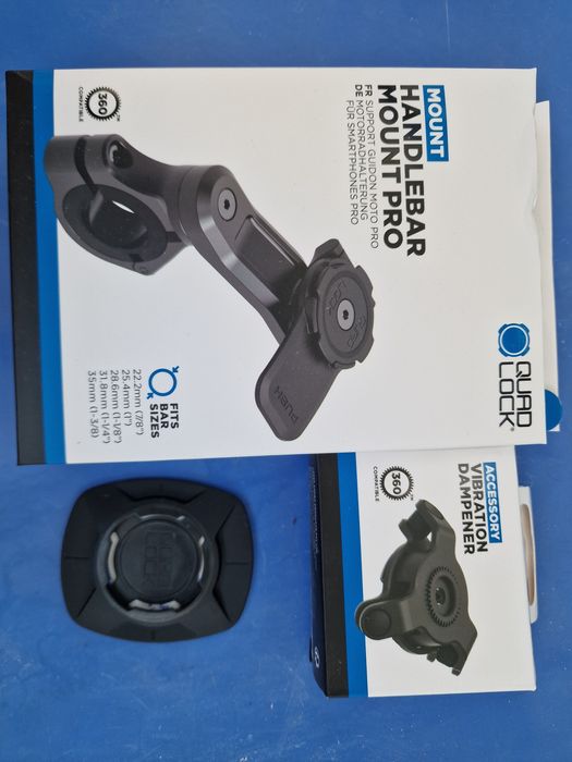 QuadLock Fork Stem Pro, Handlebar Mount Pro стойка за телефон за мотор