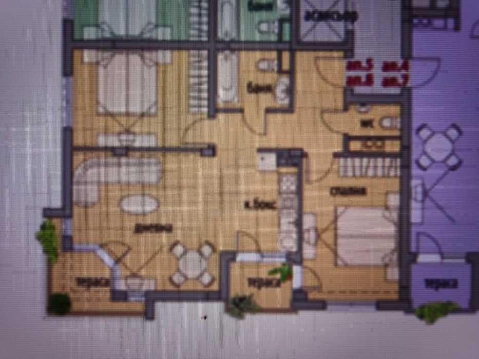 3-стаен апартамент под наем Бъкстон